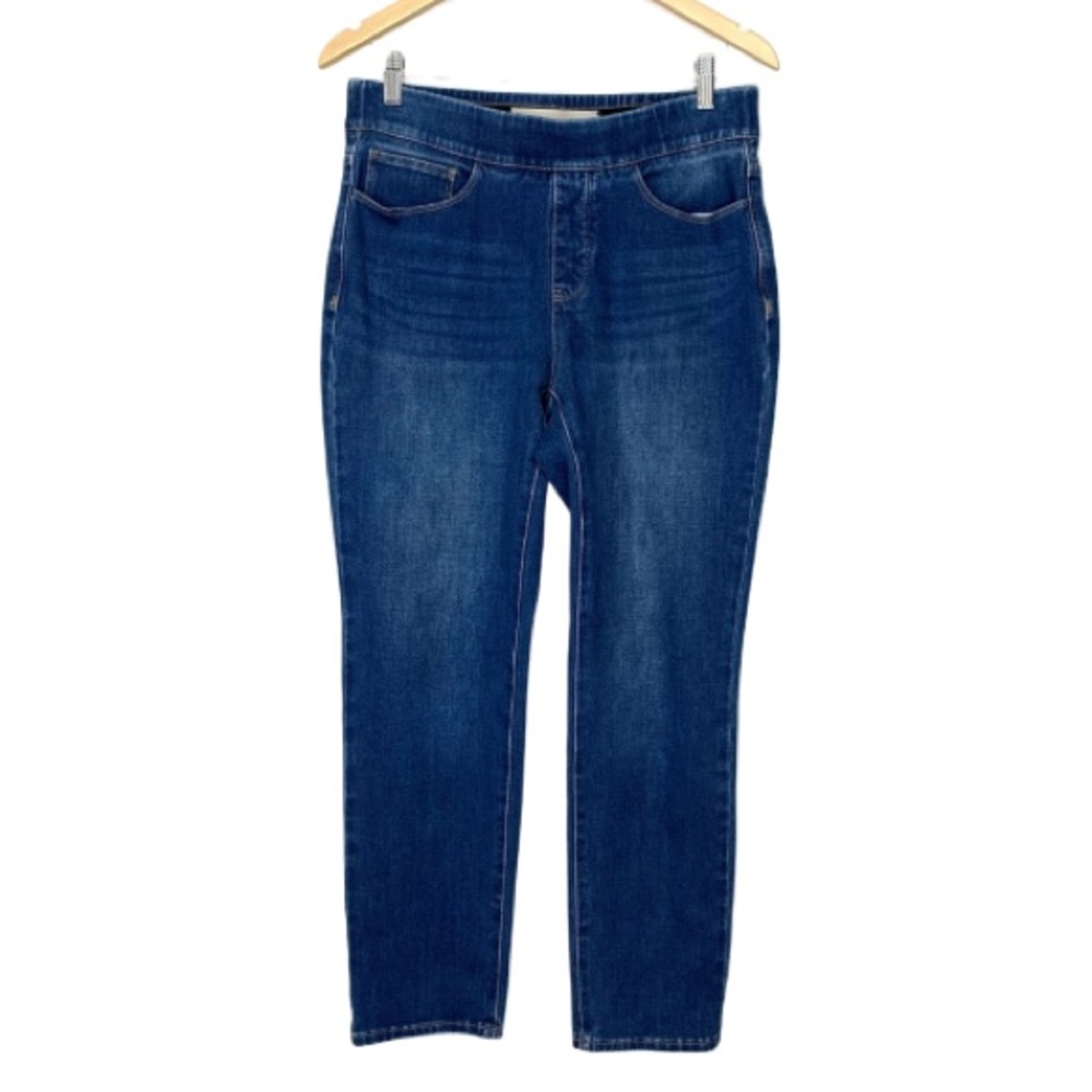 Soft Surroundings High Waisted Pull On Soft Thick Jeggings Medium Blue Size MP